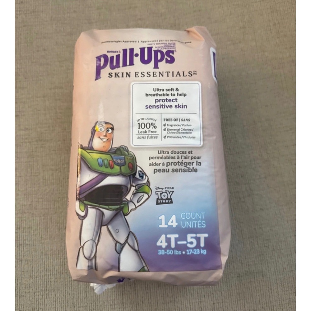 New Huggies Pull-Ups skin essentials 4-5T 14 ct Diapers potty training